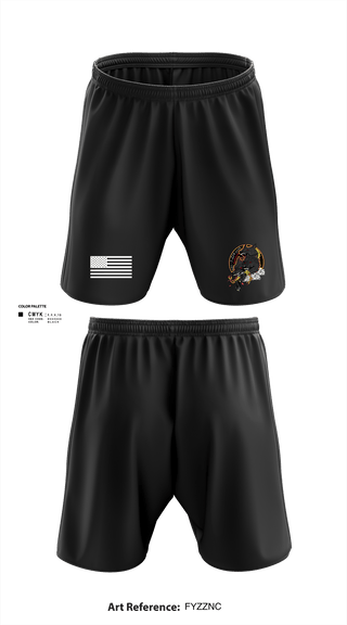 Athletic Shorts With Pockets, HHC/1-214 GSAB       Hellhounds, Army, Teamtime, Team time, sublimation, custom sports apparel, team uniforms, spirit wear, spiritwear, sports uniforms, custom shirts, team store, custom team store, fundraiser sports, apparel fundraiser