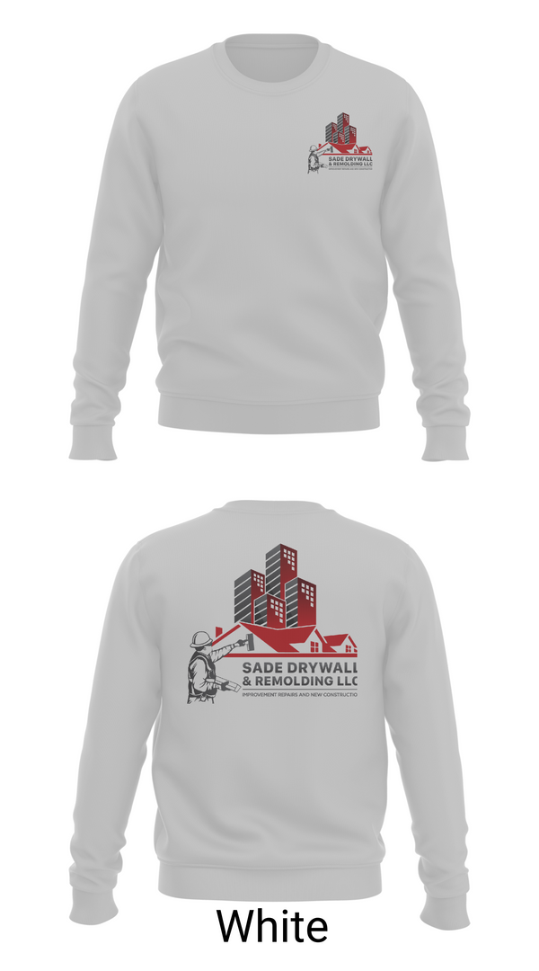 Crew Neck Sweatshirt, Sadedrywall & remolding llc, , Teamtime, Team time, sublimation, custom sports apparel, team uniforms, spirit wear, spiritwear, sports uniforms, custom shirts, team store, custom team store, fundraiser sports, apparel fundraiser