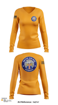482FW 16916372 Women's Long Sleeve V-neck Shirt - 106