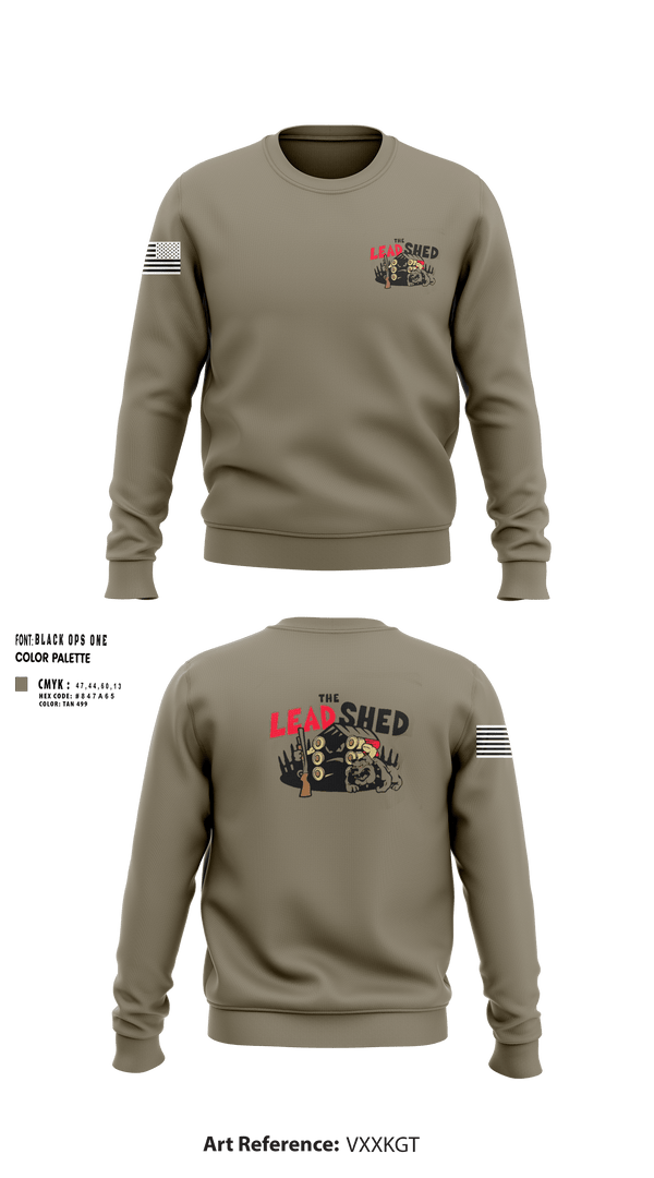 Crew Neck Sweatshirt, The Lead Shed, , Teamtime, Team time, sublimation, custom sports apparel, team uniforms, spirit wear, spiritwear, sports uniforms, custom shirts, team store, custom team store, fundraiser sports, apparel fundraiser