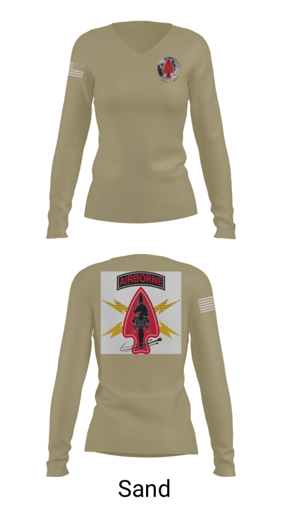 Usasoc 85355509 Women's Long Sleeve V-neck Shirt - 97
