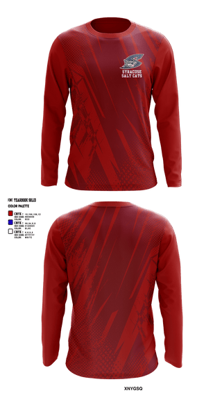 Long Sleeve Performance Shirt, Syracuse Salt Cats Baseball, Baseball, Teamtime, Team time, sublimation, custom sports apparel, team uniforms, spirit wear, spiritwear, sports uniforms, custom shirts, team store, custom team store, fundraiser sports, apparel fundraiser