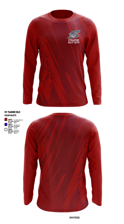 Syracuse Salt Cats Baseball 30386378 Long Sleeve Performance Shirt 1