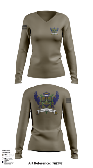 Womens Long Sleeve Vneck Shirt, Pieper Legacy Loft, , Teamtime, Team time, sublimation, custom sports apparel, team uniforms, spirit wear, spiritwear, sports uniforms, custom shirts, team store, custom team store, fundraiser sports, apparel fundraiser