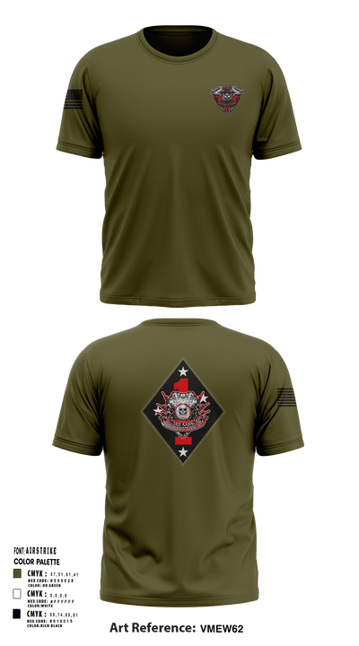 3rd AABN MTU 16742717 Short Sleeve Performance Shirt - 128