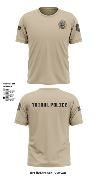 Short Sleeve Performance Shirt, Eastern Shawnee Tribal Police, Police, Teamtime, Team time, sublimation, custom sports apparel, team uniforms, spirit wear, spiritwear, sports uniforms, custom shirts, team store, custom team store, fundraiser sports, apparel fundraiser