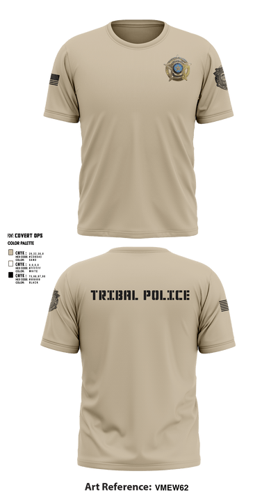Eastern Shawnee Tribal Police 67427450 Short Sleeve Performance Shirt - 10
