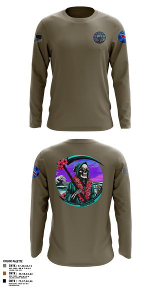 Long Sleeve Performance Shirt, REAPERS, FT SHAFTER, , Teamtime, Team time, sublimation, custom sports apparel, team uniforms, spirit wear, spiritwear, sports uniforms, custom shirts, team store, custom team store, fundraiser sports, apparel fundraiser