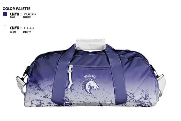 Duffle Bag, Mustangs Volleyball, Men's Volleyball, Teamtime, Team time, sublimation, custom sports apparel, team uniforms, spirit wear, spiritwear, sports uniforms, custom shirts, team store, custom team store, fundraiser sports, apparel fundraiser