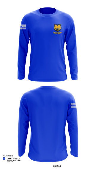 Long Sleeve Performance Shirt, UNC BEARS, , Teamtime, Team time, sublimation, custom sports apparel, team uniforms, spirit wear, spiritwear, sports uniforms, custom shirts, team store, custom team store, fundraiser sports, apparel fundraiser
