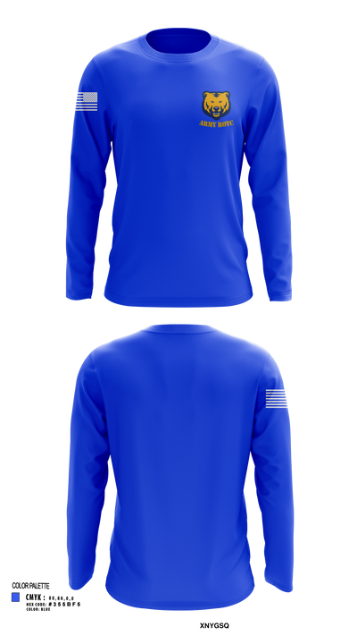 UNC BEARS 8989709 Long Sleeve Performance Shirt 124
