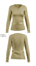 undefined Women's Long Sleeve V-neck Shirt - 10