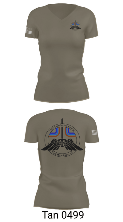 2-13th AVN REGT, 150U Certification Course 19965243 Women's Short Sleeve V-neck Shirt - 68