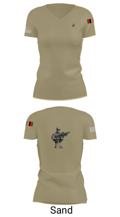 MS ADT SECFOR 6944936 Women's Short Sleeve V-neck Shirt - 88