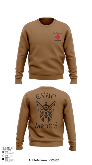 Crew Neck Sweatshirt, Evac PLT, RSS, 2CR, , Teamtime, Team time, sublimation, custom sports apparel, team uniforms, spirit wear, spiritwear, sports uniforms, custom shirts, team store, custom team store, fundraiser sports, apparel fundraiser