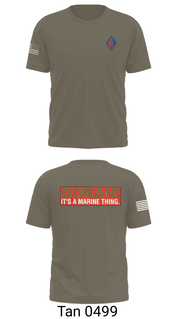 Old School Cotton Feel Shirt, 1st Marine Regiment, Marines, Teamtime, Team time, sublimation, custom sports apparel, team uniforms, spirit wear, spiritwear, sports uniforms, custom shirts, team store, custom team store, fundraiser sports, apparel fundraiser