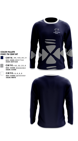 Long Sleeve Performance Shirt, Henry F Moss Middle School Cheer, Cheer, Teamtime, Team time, sublimation, custom sports apparel, team uniforms, spirit wear, spiritwear, sports uniforms, custom shirts, team store, custom team store, fundraiser sports, apparel fundraiser