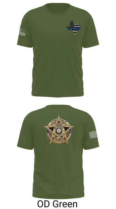 Maverick County Constable PCT 4 23255361 Old School Cotton Feel Shirt - 48