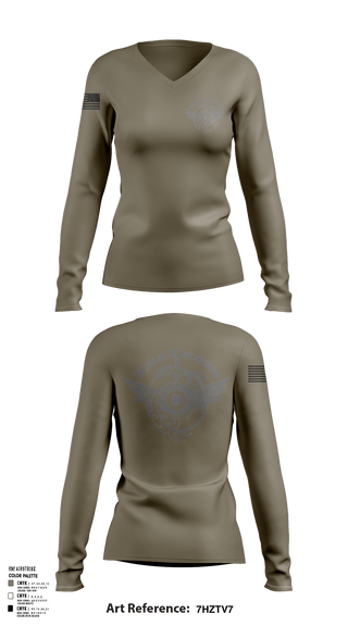 Womens Long Sleeve Vneck Shirt, TacTeam, Army, Teamtime, Team time, sublimation, custom sports apparel, team uniforms, spirit wear, spiritwear, sports uniforms, custom shirts, team store, custom team store, fundraiser sports, apparel fundraiser
