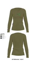 Moils Lawn and landscape 2540388 Women's Long Sleeve V-neck Shirt - 15