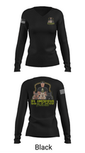 EL IMPERIO FRENCHIES 78056144 Women's Long Sleeve V-neck Shirt - 35