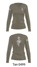 3rd Battalion 2nd Marines Scout Sniper Platoon 1879947 Women's Long Sleeve V-neck Shirt - 77