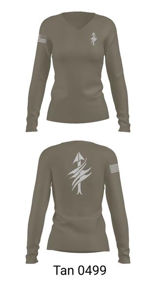 Womens Long Sleeve Vneck Shirt, 3rd Battalion 2nd Marines Scout Sniper Platoon, Marines, Teamtime, Team time, sublimation, custom sports apparel, team uniforms, spirit wear, spiritwear, sports uniforms, custom shirts, team store, custom team store, fundraiser sports, apparel fundraiser