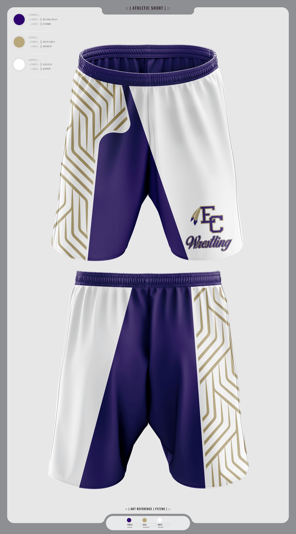 Athletic Shorts With Pockets, East Coweta High School Wrestling, Wrestling, Teamtime, Team time, sublimation, custom sports apparel, team uniforms, spirit wear, spiritwear, sports uniforms, custom shirts, team store, custom team store, fundraiser sports, apparel fundraiser