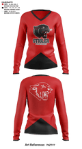 Stigler Middle School Cheer 10121480 Women's Long Sleeve V-neck Shirt - 41