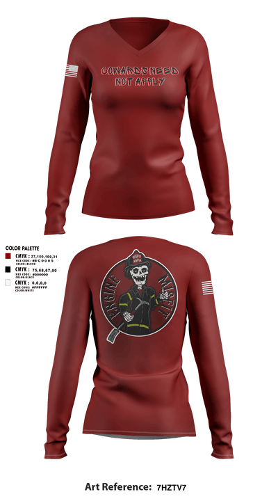 Engine 12 90683850 Women's Long Sleeve V-neck Shirt - 1
