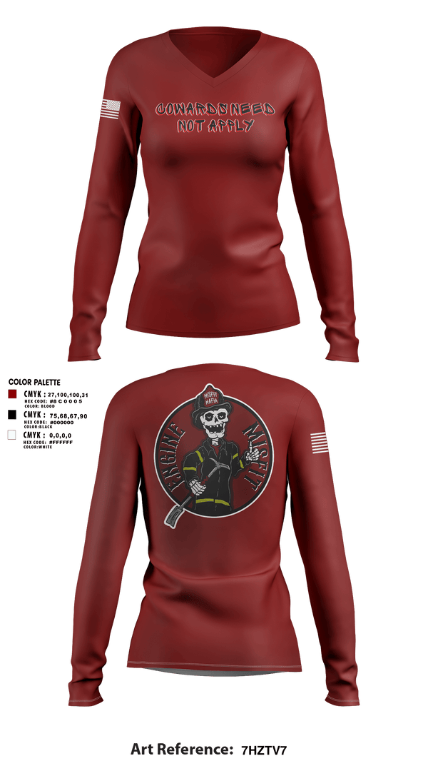 Womens Long Sleeve Vneck Shirt, Engine 12, Fire Department, Teamtime, Team time, sublimation, custom sports apparel, team uniforms, spirit wear, spiritwear, sports uniforms, custom shirts, team store, custom team store, fundraiser sports, apparel fundraiser