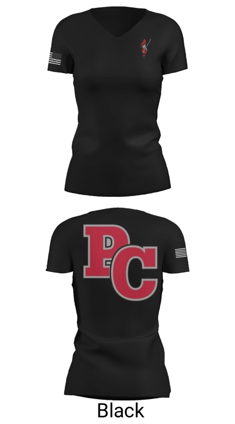 Women's Short Sleeve Vneck Shirt, Perkins County Junior High School Football, Football, Teamtime, Team time, sublimation, custom sports apparel, team uniforms, spirit wear, spiritwear, sports uniforms, custom shirts, team store, custom team store, fundraiser sports, apparel fundraiser