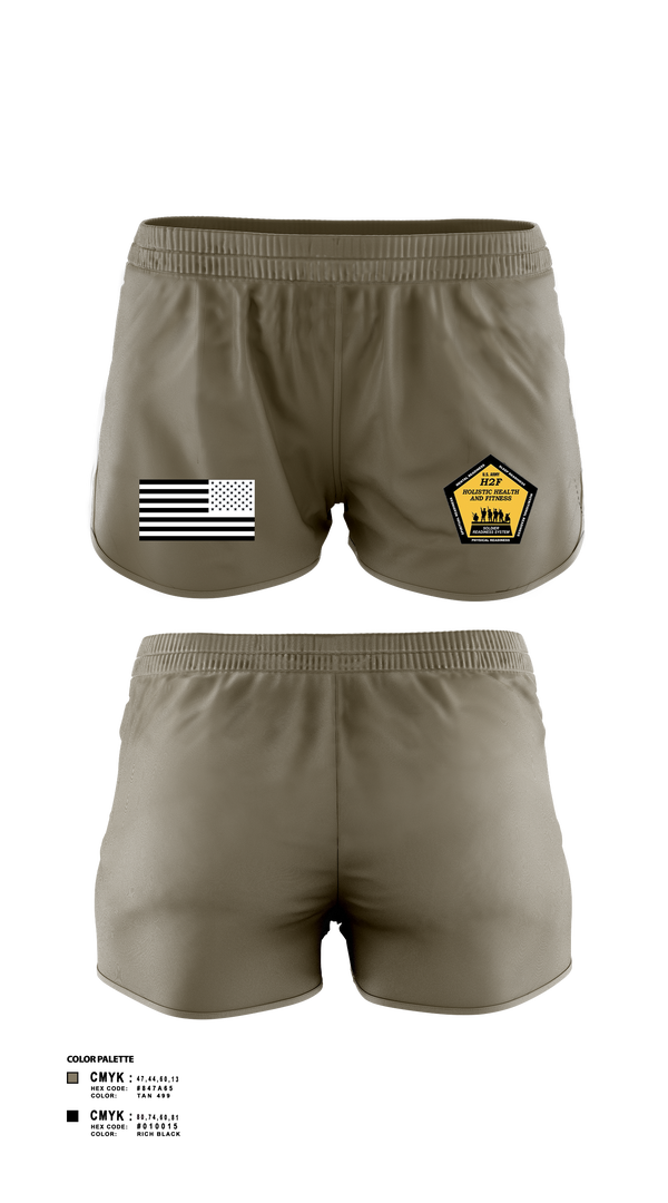 Womens Shorts, Phoenix H2F, Army, Teamtime, Team time, sublimation, custom sports apparel, team uniforms, spirit wear, spiritwear, sports uniforms, custom shirts, team store, custom team store, fundraiser sports, apparel fundraiser