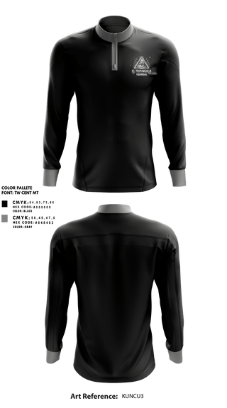 Quarter Zip Jacket, El Trío Paranormal, , Teamtime, Team time, sublimation, custom sports apparel, team uniforms, spirit wear, spiritwear, sports uniforms, custom shirts, team store, custom team store, fundraiser sports, apparel fundraiser
