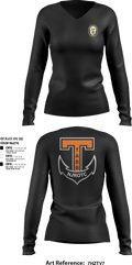 Tabb NJROTC 42524039 Women's Long Sleeve V-neck Shirt - 18