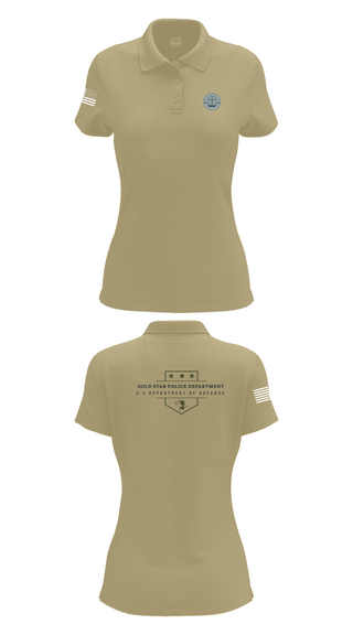 Womens Short Sleeve Performance Polo, GOLD STAR POLICE DEPARTMENT, , Teamtime, Team time, sublimation, custom sports apparel, team uniforms, spirit wear, spiritwear, sports uniforms, custom shirts, team store, custom team store, fundraiser sports, apparel fundraiser