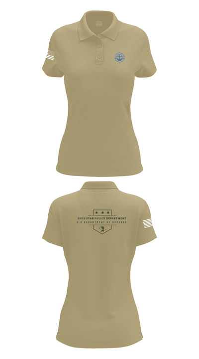 GOLD STAR POLICE DEPARTMENT 55137313 Women's Short Sleeve Performance Polo  - 90