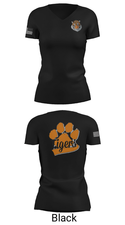 Granite Falls Middle School Soccer 39845598 Women's Short Sleeve V-neck Shirt - 38