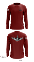 USS AMERICA 73991859 Long Sleeve Performance Shirt - 133