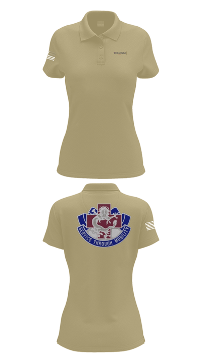 131st SAD 30923747 Women's Short Sleeve Performance Polo  - 95