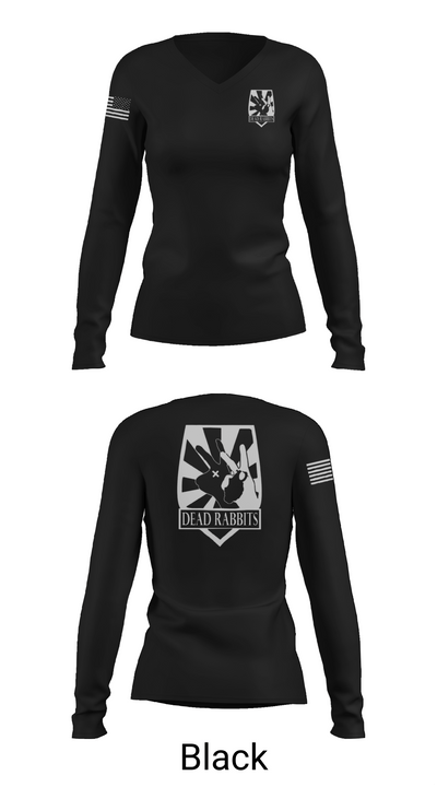 Dead Rabbits 44985647 Women's Long Sleeve V-neck Shirt - 37