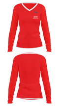 Swallows Charter Academy Golf 92725083 Women's Long Sleeve V-neck Shirt - 39