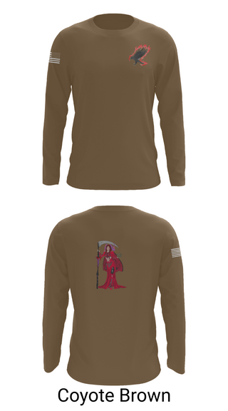 Long Sleeve Performance Shirt, A Co. 152 BEB, Army, Teamtime, Team time, sublimation, custom sports apparel, team uniforms, spirit wear, spiritwear, sports uniforms, custom shirts, team store, custom team store, fundraiser sports, apparel fundraiser