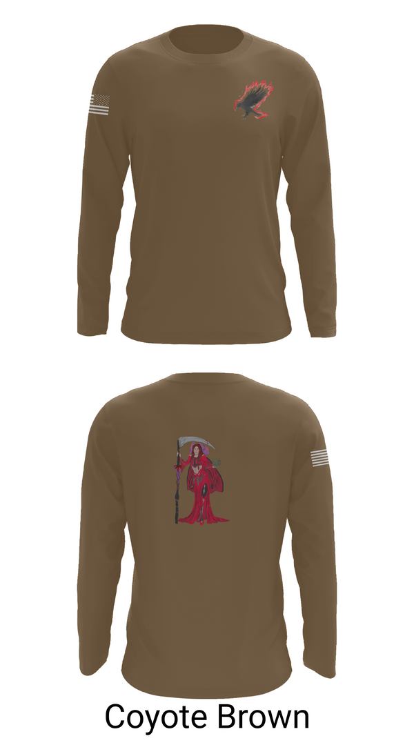 Long Sleeve Performance Shirt, A Co. 152 BEB, Army, Teamtime, Team time, sublimation, custom sports apparel, team uniforms, spirit wear, spiritwear, sports uniforms, custom shirts, team store, custom team store, fundraiser sports, apparel fundraiser