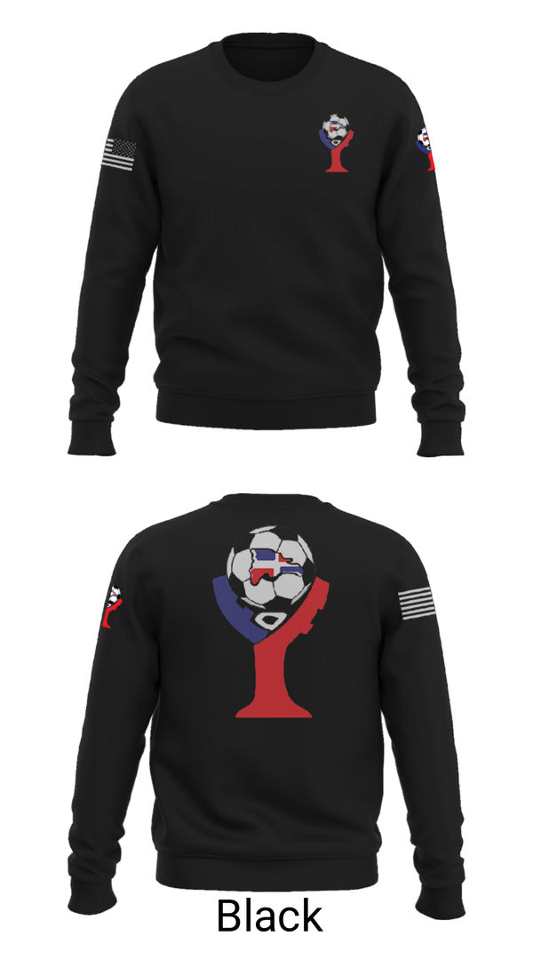 Crew Neck Sweatshirt, Domenican Republic, Men's Soccer, Teamtime, Team time, sublimation, custom sports apparel, team uniforms, spirit wear, spiritwear, sports uniforms, custom shirts, team store, custom team store, fundraiser sports, apparel fundraiser