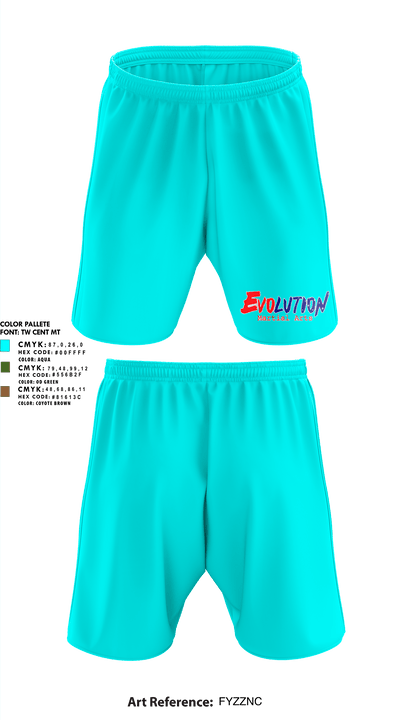 Evolution Martial Arts 86420377 Athletic Shorts With Pockets - 1