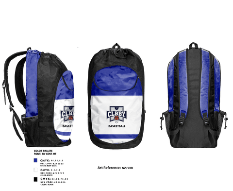 Gear Bag, CLBBY Basketball, Men's Basketball, Teamtime, Team time, sublimation, custom sports apparel, team uniforms, spirit wear, spiritwear, sports uniforms, custom shirts, team store, custom team store, fundraiser sports, apparel fundraiser