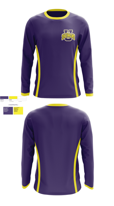 Unioto Middle School Football 4601255 Long Sleeve Performance Shirt - 1