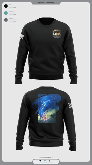 Crew Neck Sweatshirt, 198NH POLICE, Police, Teamtime, Team time, sublimation, custom sports apparel, team uniforms, spirit wear, spiritwear, sports uniforms, custom shirts, team store, custom team store, fundraiser sports, apparel fundraiser