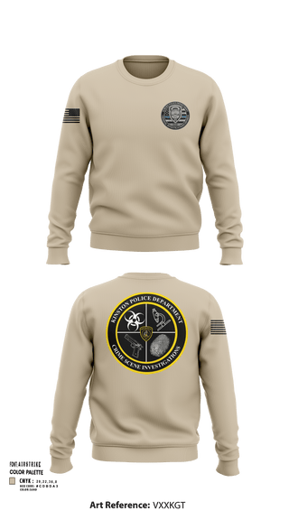 Crew Neck Sweatshirt, CID, Police, Teamtime, Team time, sublimation, custom sports apparel, team uniforms, spirit wear, spiritwear, sports uniforms, custom shirts, team store, custom team store, fundraiser sports, apparel fundraiser